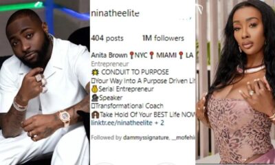 Anita Brown has over 500k Instagram followers 5 days after claiming Davido impregnated her.