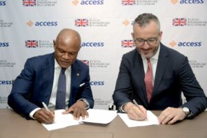 (L-R): Seyi Kumapayi, Executive Director, African Subsidiaries, Access Bank PLC, and Admir Imami, Director & Head of Trade and Supply Chain Finance, British International Investment (BII)