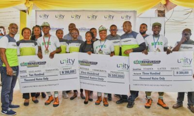 UNITY BANK HOLDS 10TH EDITION OF CORPRENEURSHIP CHALLENGE; AGROPRENEURS,OTHERS WIN N10M BUSINESS GRANT