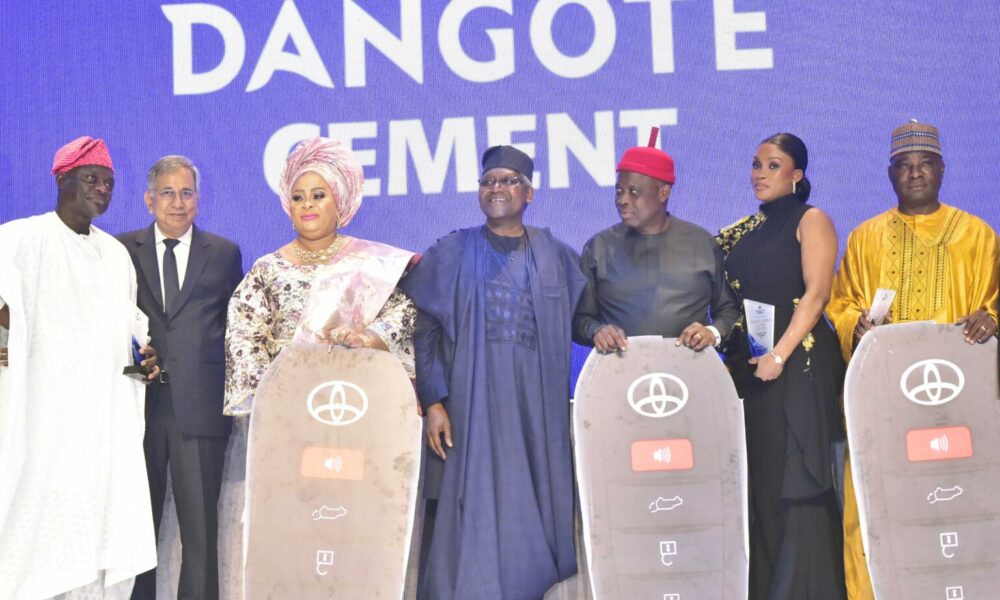 Dangote's support and encouragement during Awards Night are praised by customers and distributors