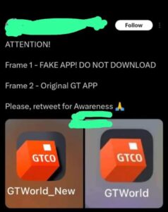 GTBank Mobile app shuts down; see reactions from customers.