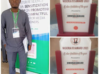 Gbenga Shaba Wins Online Publisher of the Year Award at NMNA 2023