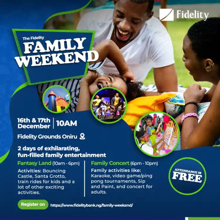 Fidelity Bank is set to host two days of family entertainment.