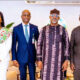 L-R: Chinwe Iloghalu, Polaris Bank's Executive Director, Lagos & Corporate Banking; Adekunle Sonola, Polaris Bank's Managing Director/CEO; Governor Dapo Abiodun of Ogun State; and Tokunbo Talabi, Secretary to Ogun State Government, when the Polaris Bank Executive Management team paid a visit to the Ogun State Governor in his office in Abeokuta recently.