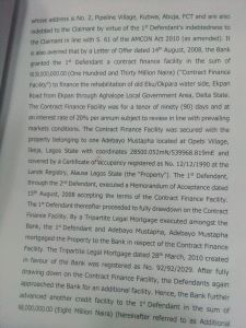 AMCON gets Court Order to Recover N478M from Contractor for Keystone Bank Debt.