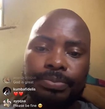 “Pray for me; I’m not feeling good enough." Oladips clarifies the situation after pretending to be dead (video).
