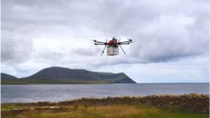 Orkney marks the start of UK's first drone mail service.